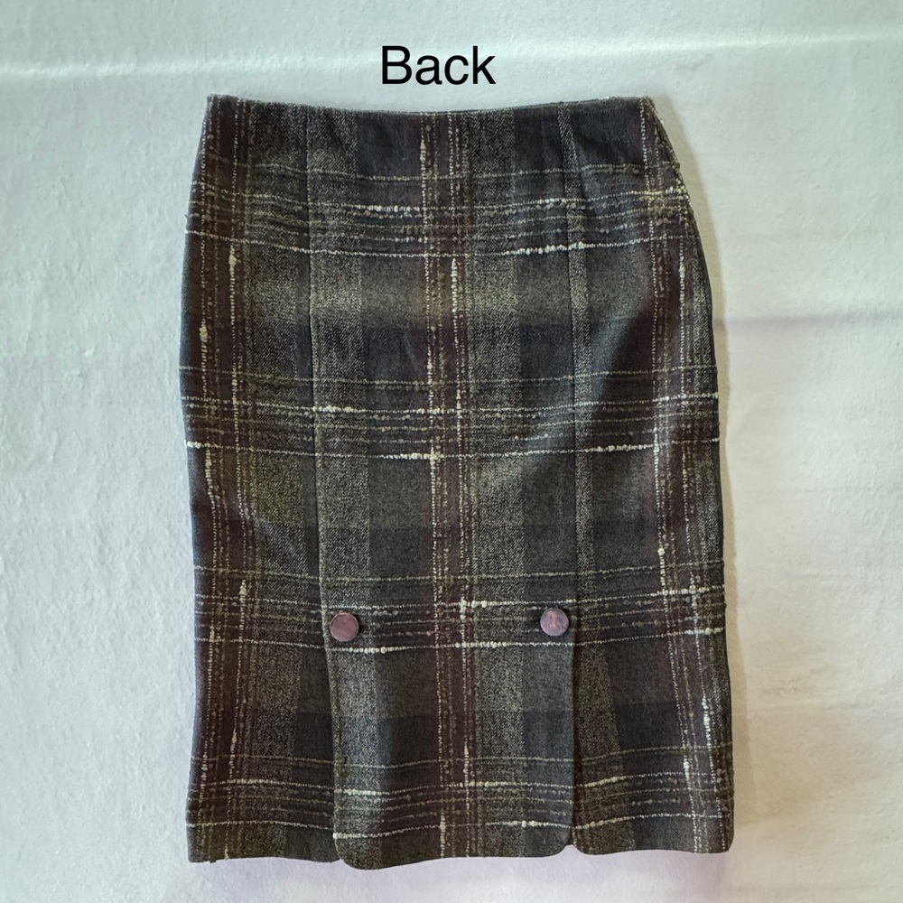 Jenne Maac Plaid Wool Blend Skirt Lined (S) - Picture 8 of 17